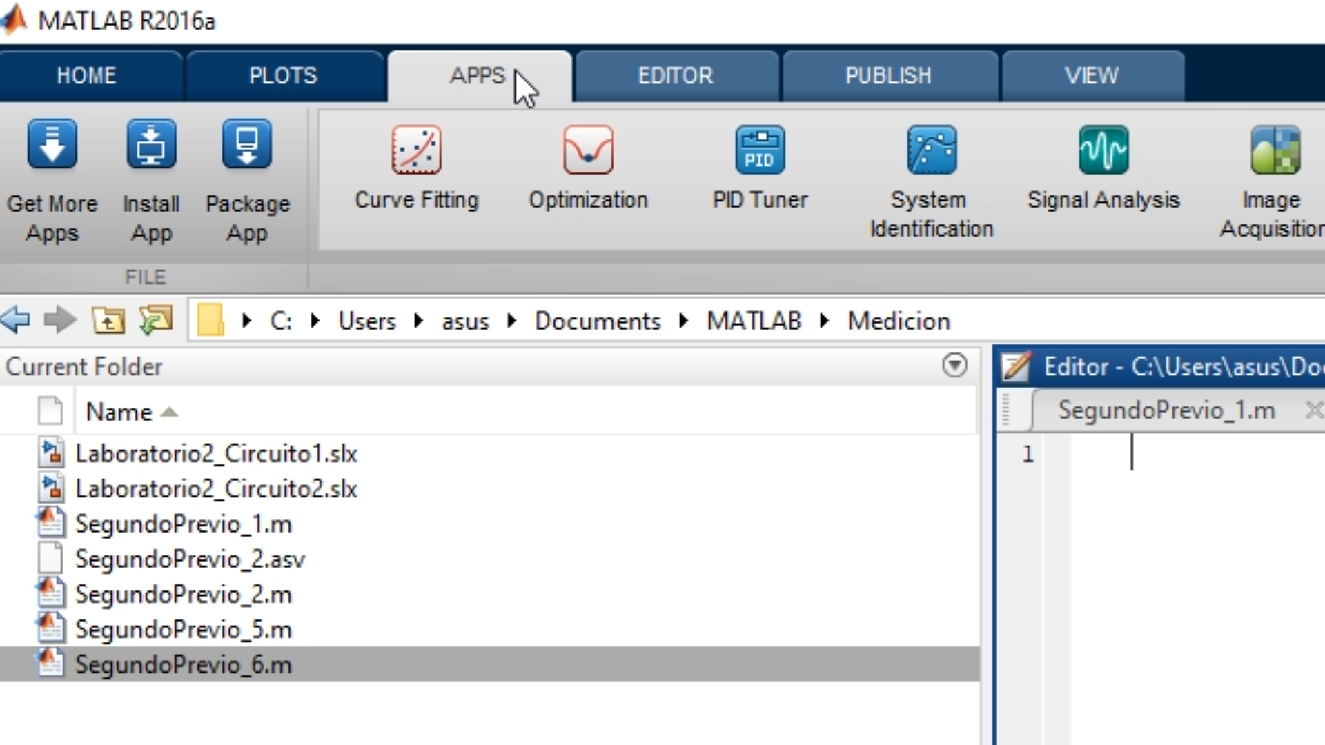 Asegurarse que el toolbox esté en la lista de Apps